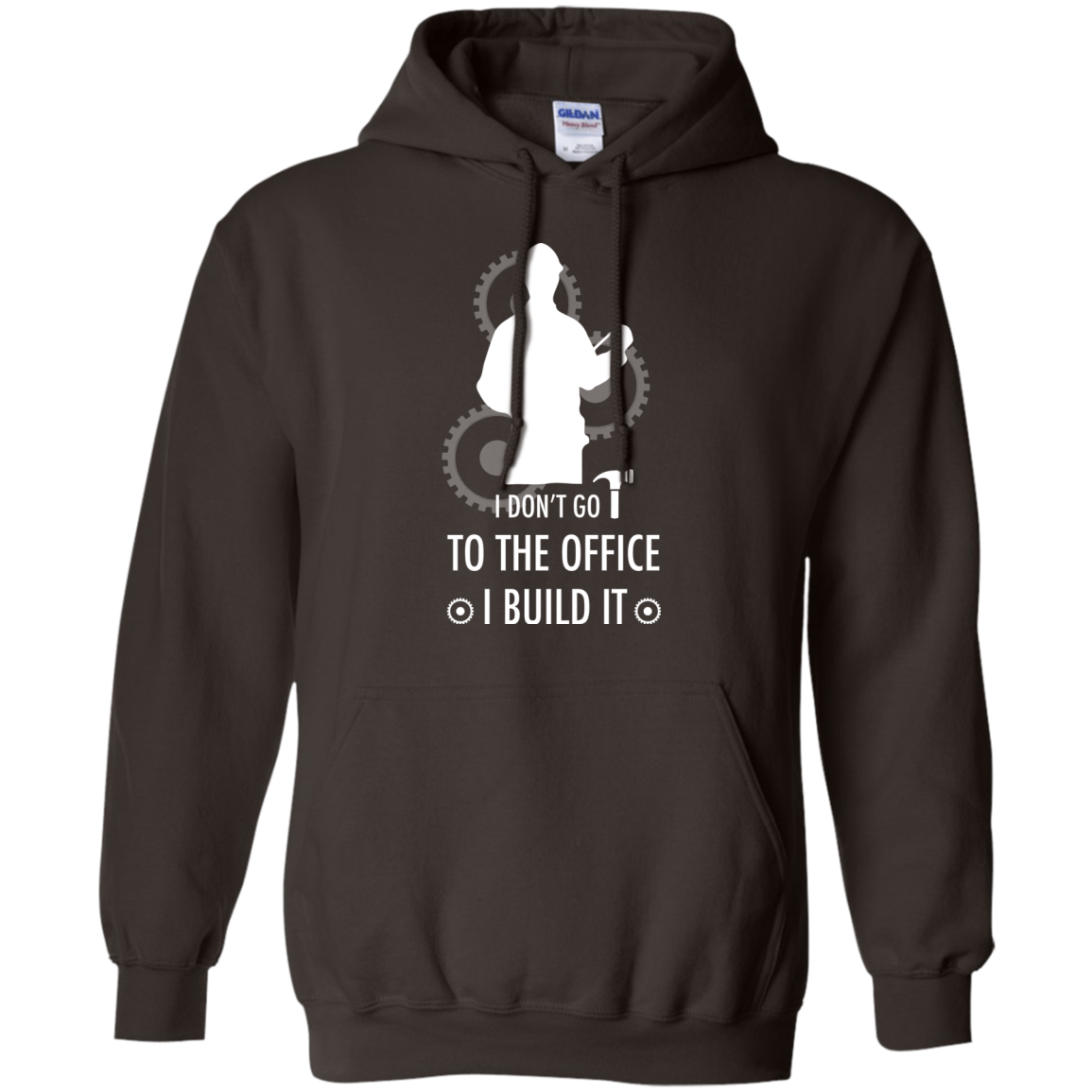 Engineer T-shirt I Don't Go To The Office I Build It Dark Chocolate