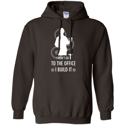 Engineer T-shirt I Don't Go To The Office I Build It Dark Chocolate