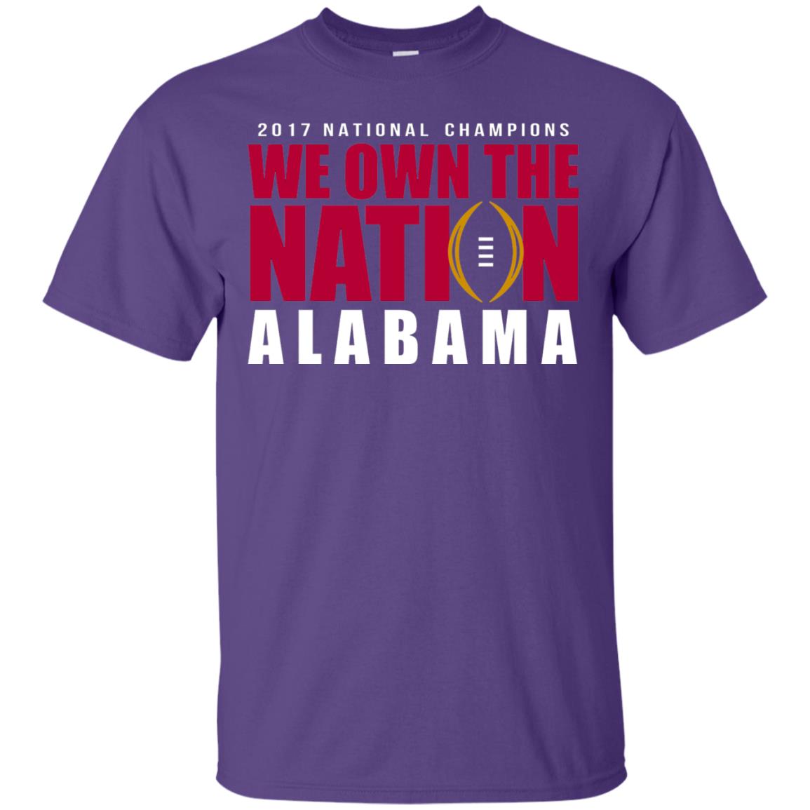 Football Lover T-shirt We Own The Nation Purple