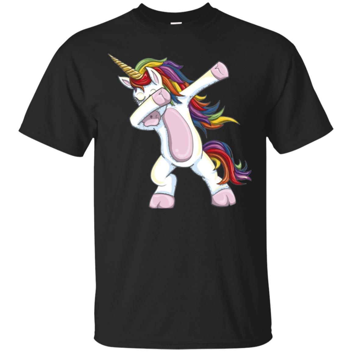 Dabbing Unicorn T-shirt Black