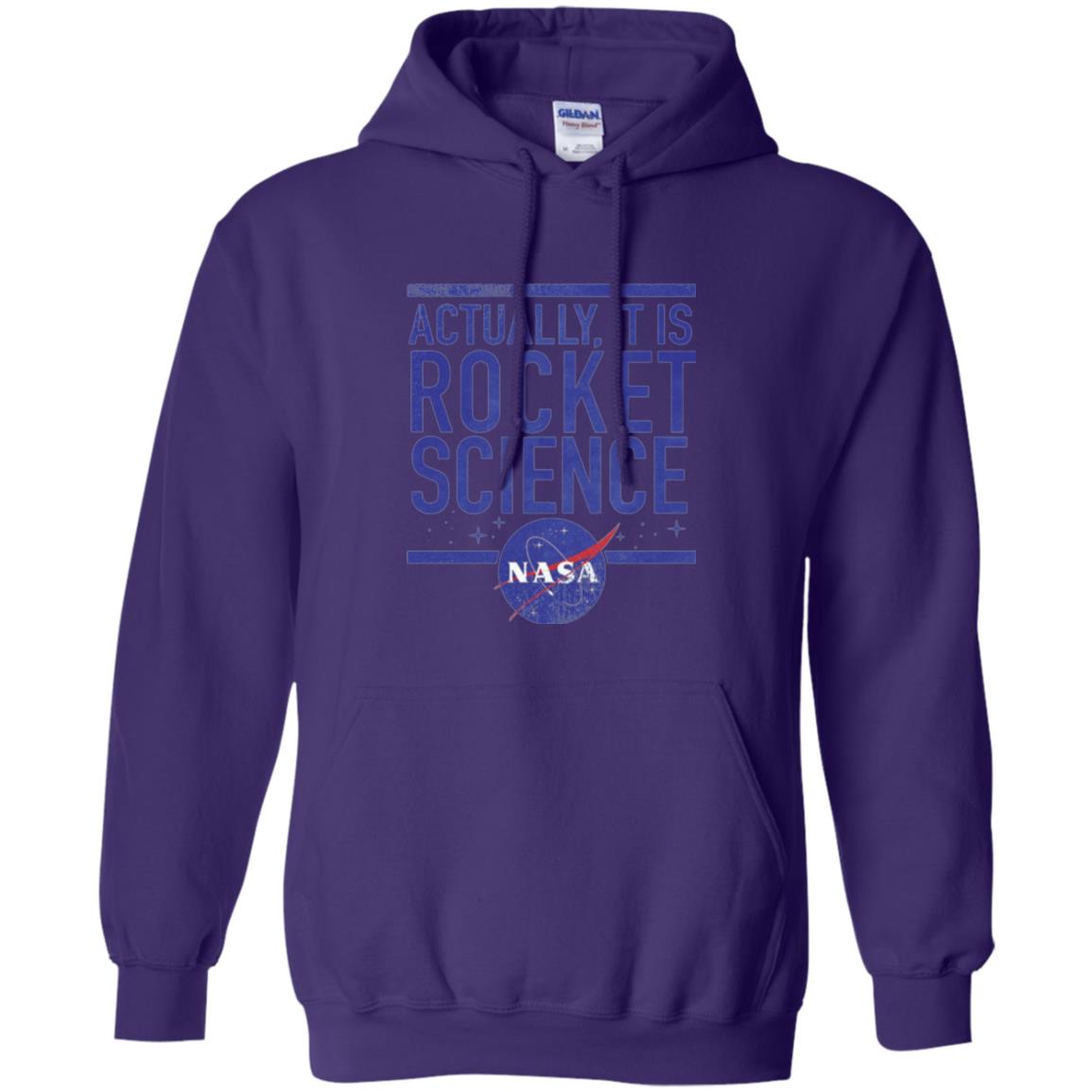 Science T-shirt Actually It Is Rocket Science Graphic Purple