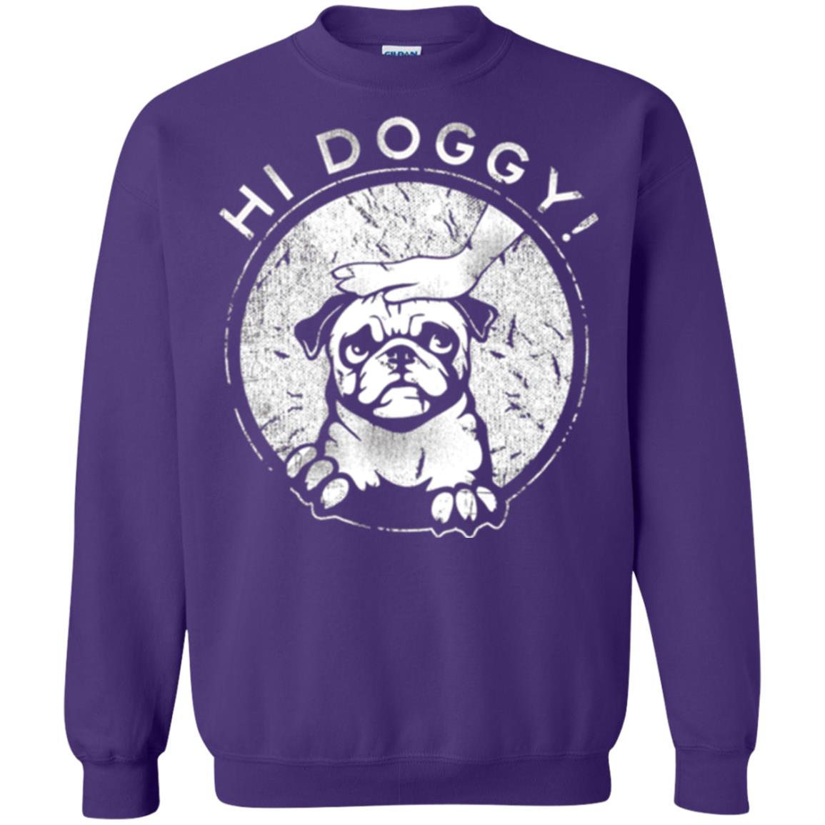 Dog Lovers T-shirt Hi Doggy Purple