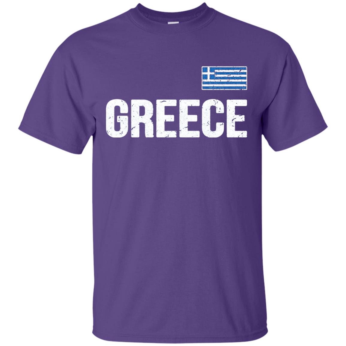 Greece T-shirt Greek Flag Purple