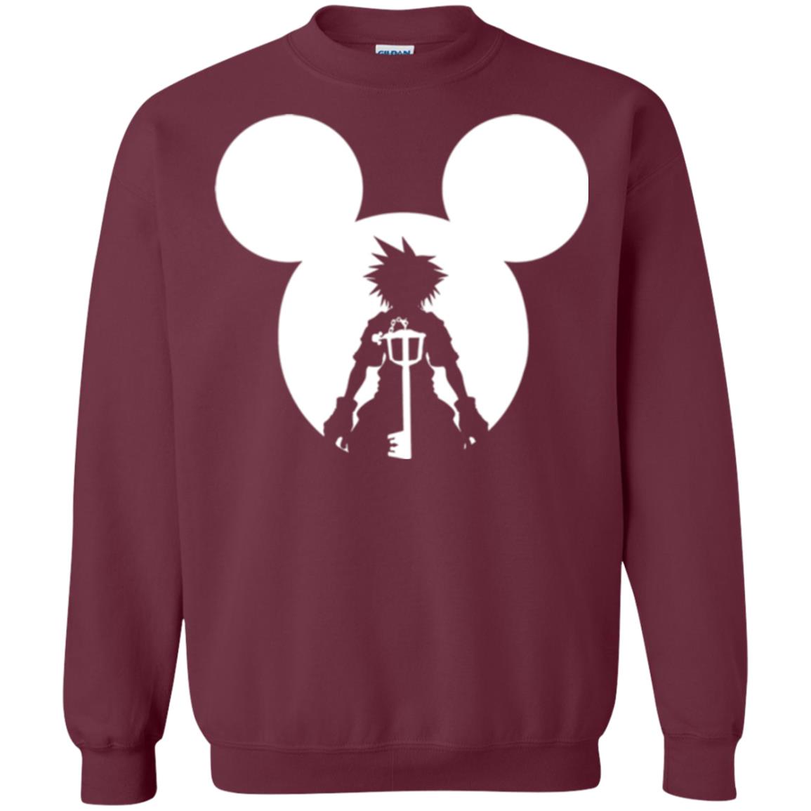 Mickey Lovers T-shirt Disney Kingdom Hearts Maroon