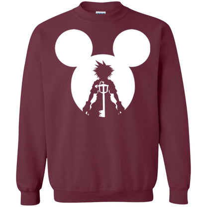 Mickey Lovers T-shirt Disney Kingdom Hearts Maroon