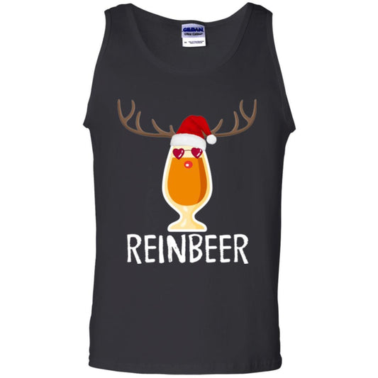 Beer Lover T-shirt Reinbeer Mery Christmas Black