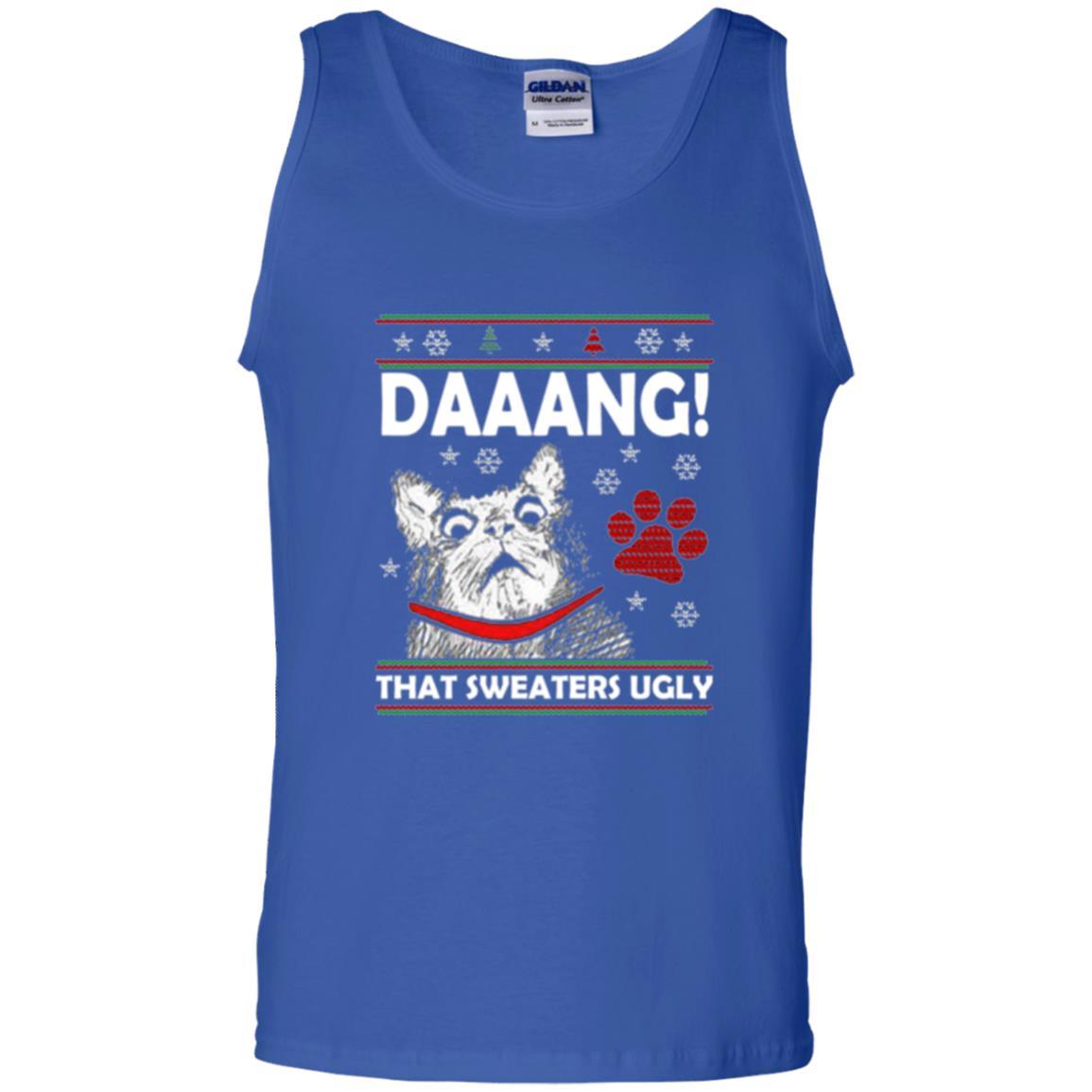 Christmas Cat T-shirt Daaang That Sweaters Ugly Royal