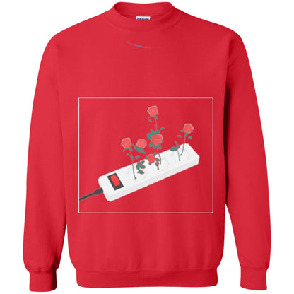 Flower Power Cute Art Aesthetic Vaporwave Digital Rose T-shirt Red