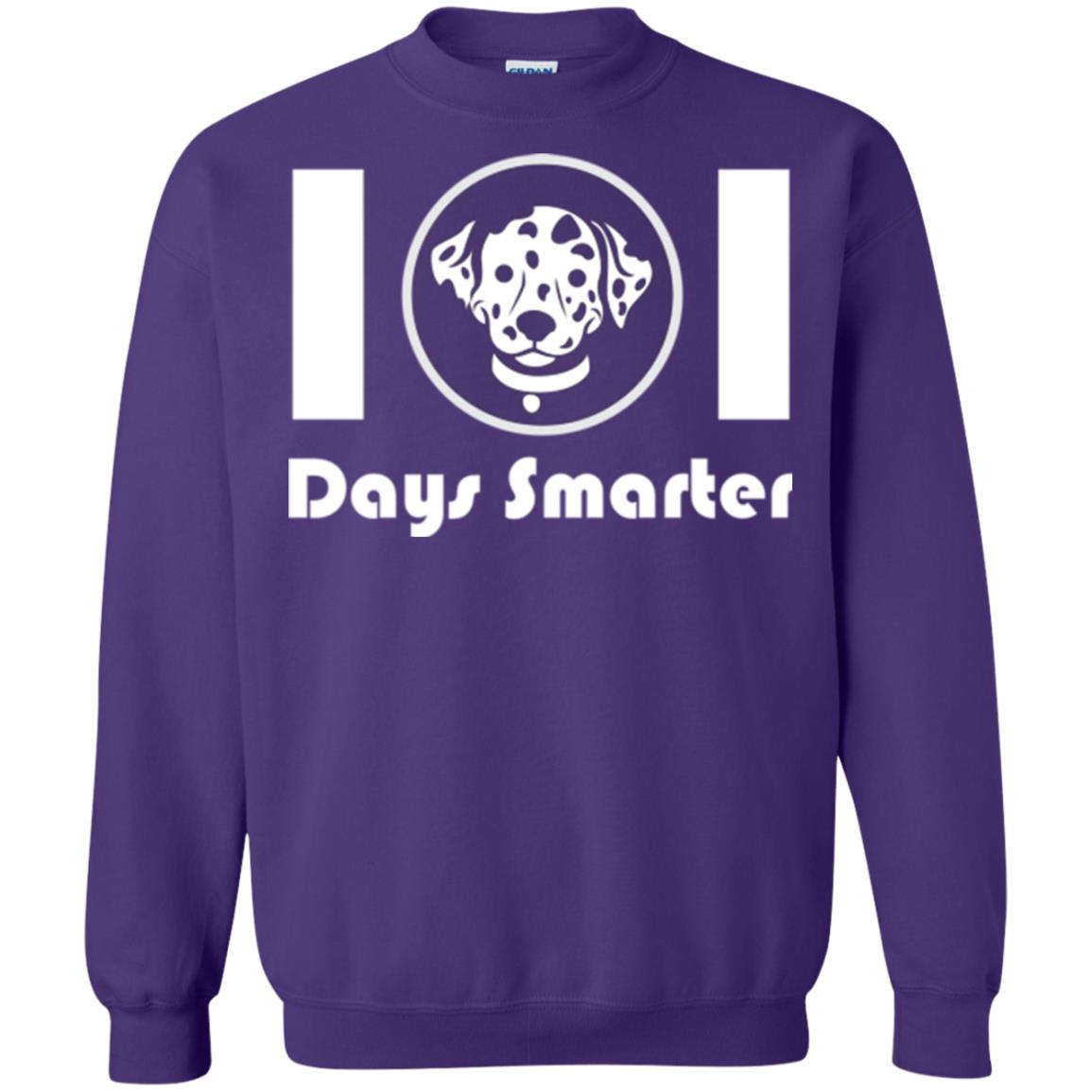 Dog Lovers T-shirt 101 Days Smarter Purple