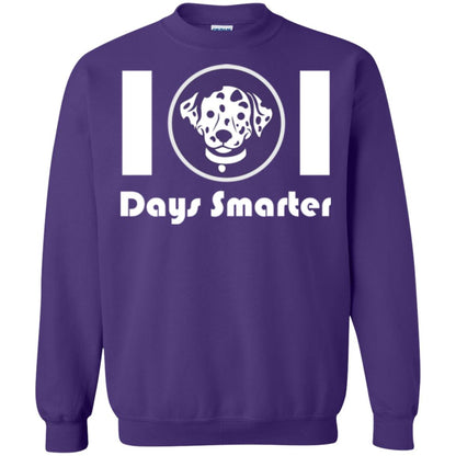 Dog Lovers T-shirt 101 Days Smarter Purple