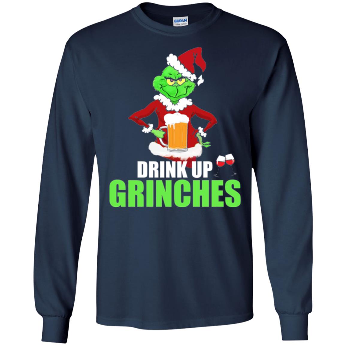 Christmas T-shirt Drink Up Grinches Navy