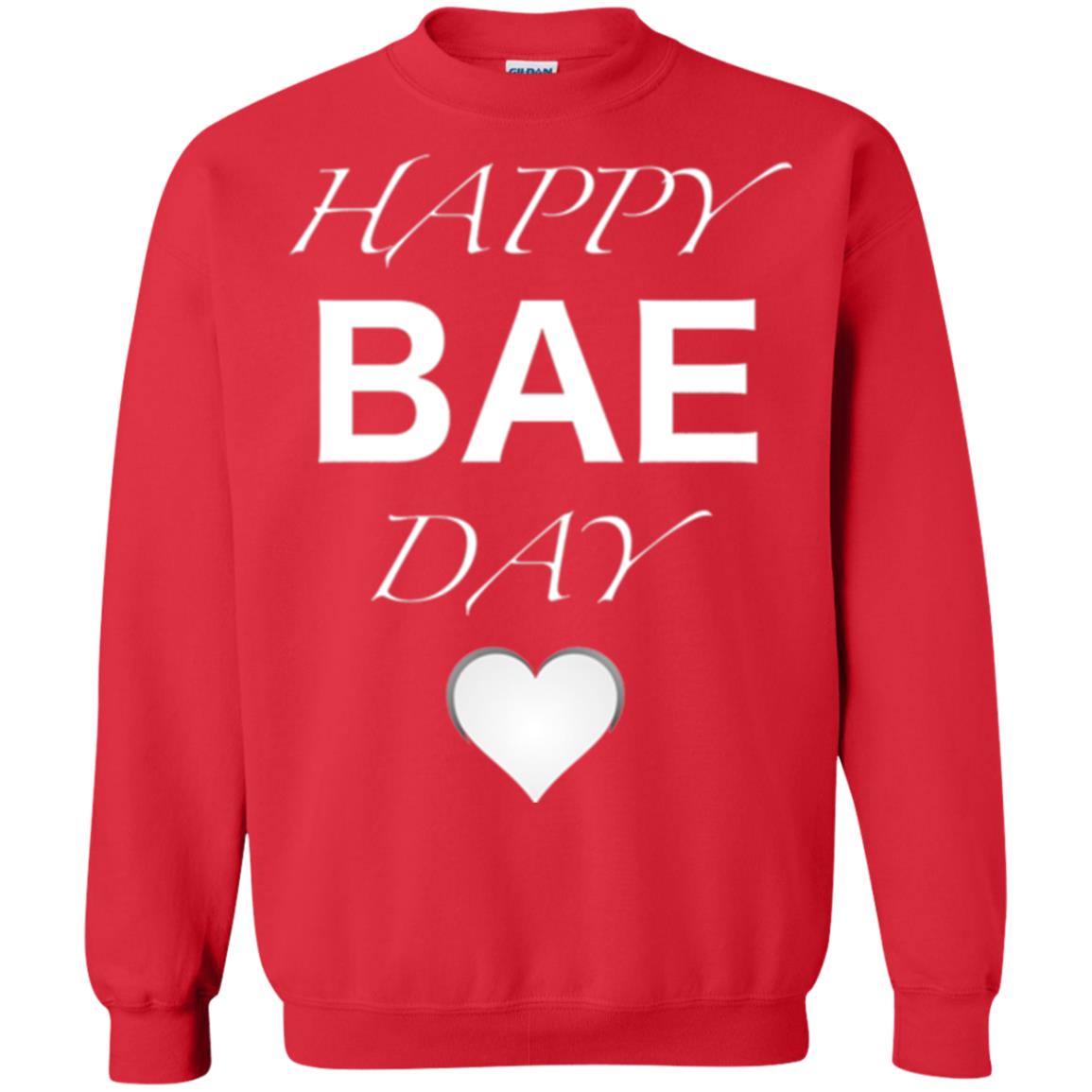 Valentine_s Day T-shirt Happy Bae Day Red