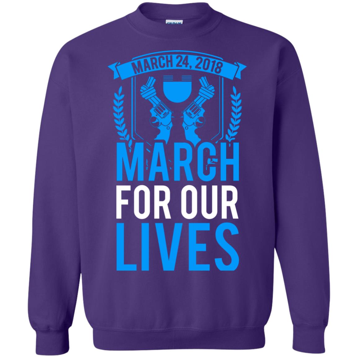 Anti Gun T-shirt March For Our Lives March 24 2018 Purple