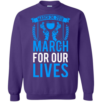Anti Gun T-shirt March For Our Lives March 24 2018 Purple