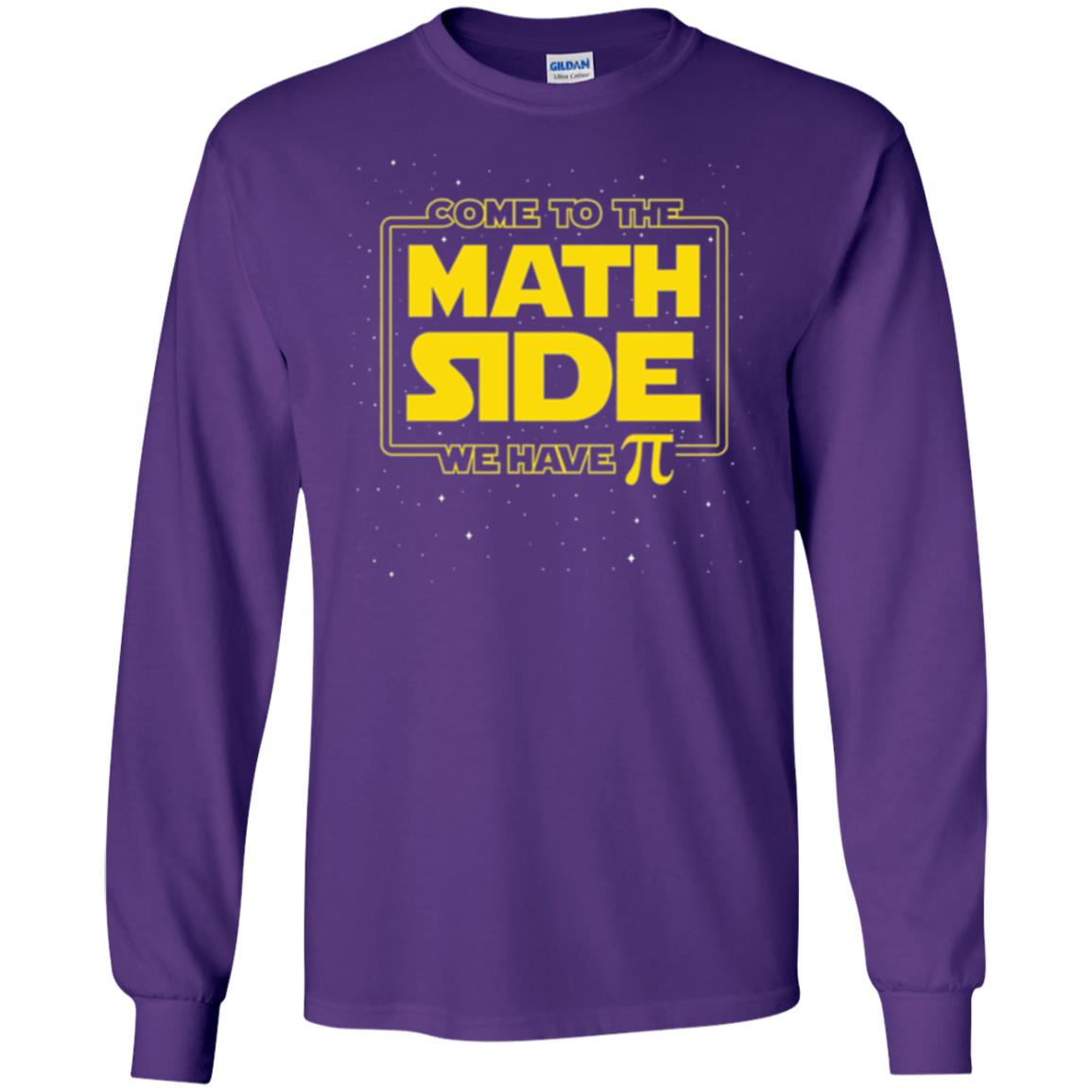 Math Lovers T-shirt Come To The Math Side We Have Pi Purple