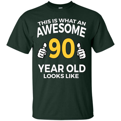This Is Awesome 90 Years Old Look Like 90th Birthday T-shirt Forest