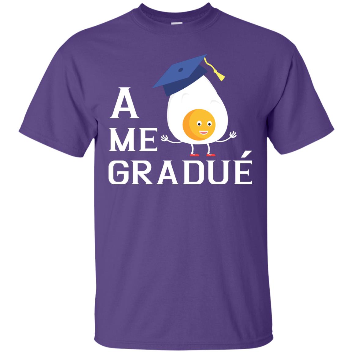 Me Gradue A Egg Funny Graduation Shirt Purple