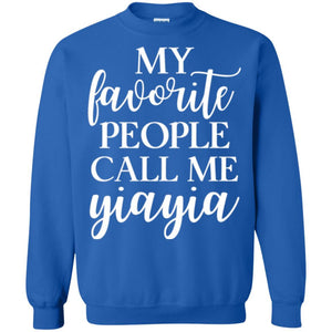 Nana T-shirt My Favorite People Call Me Yiayia