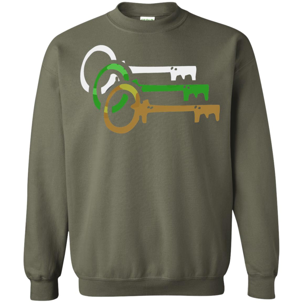 Player One Ready Keys Gamer T-shirt Military Green