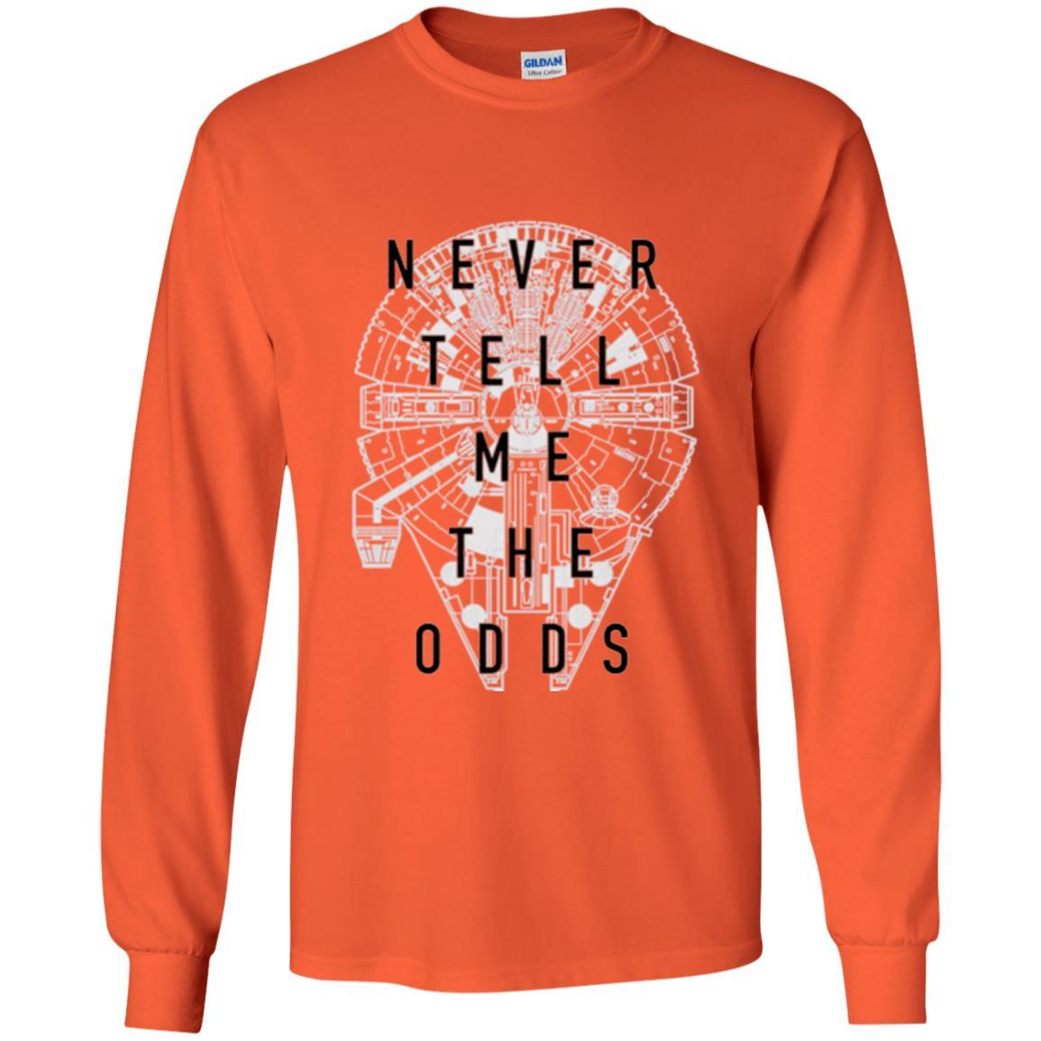 Film T-shirt Falcon Never Tell Me The Odds T-shirt Orange