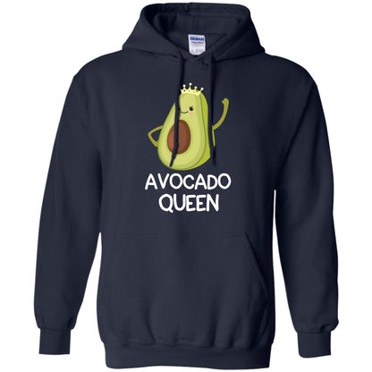 Avocado Queen Vegetarian Shirt For Girls Navy