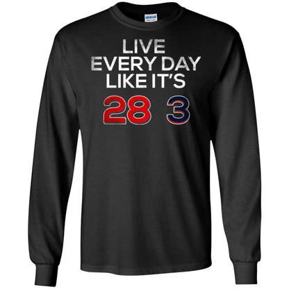 Patriotic Americans T-shirt Live Every Day Like It_s 28-3 Black