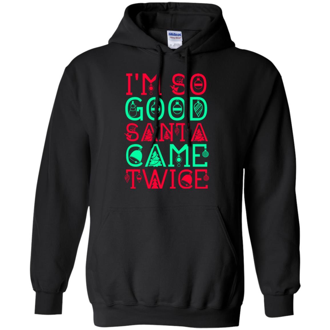 Christmas T-shirt I'm So Good Santa Cam Twice Black