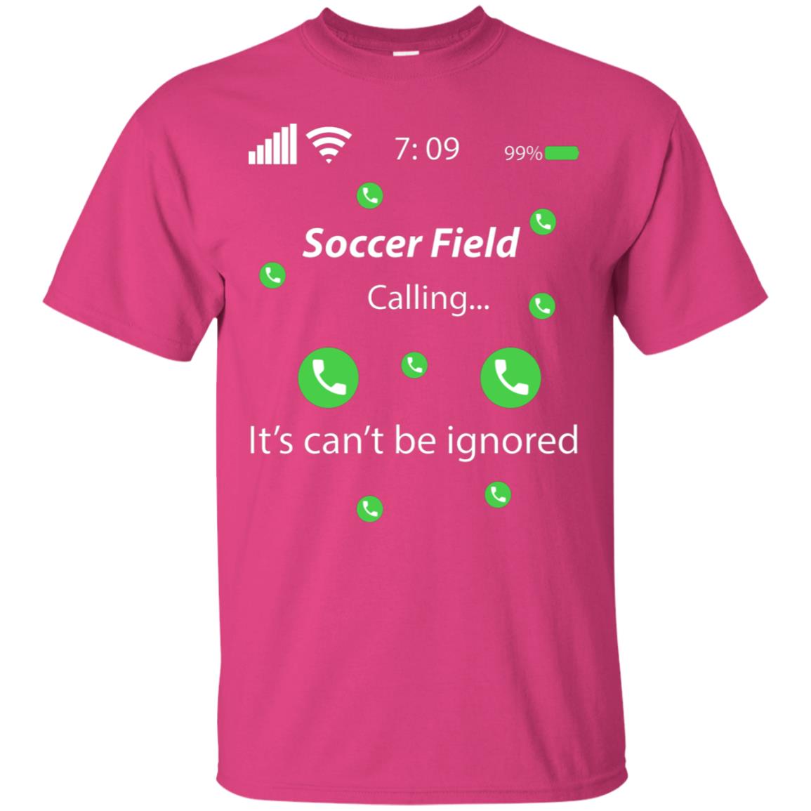 Soccer Field Is Calling It Can't Be Ignored Soccer Lovers Shirt Heliconia