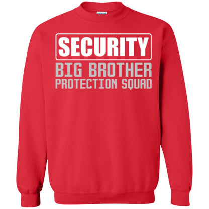 Family T-shirt Security Big Brother Protection Squad Red