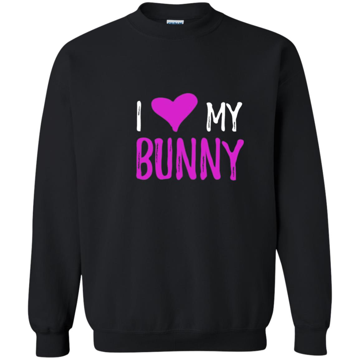 Bunny Rabbit Mom Shirt I Love My Bunny Black