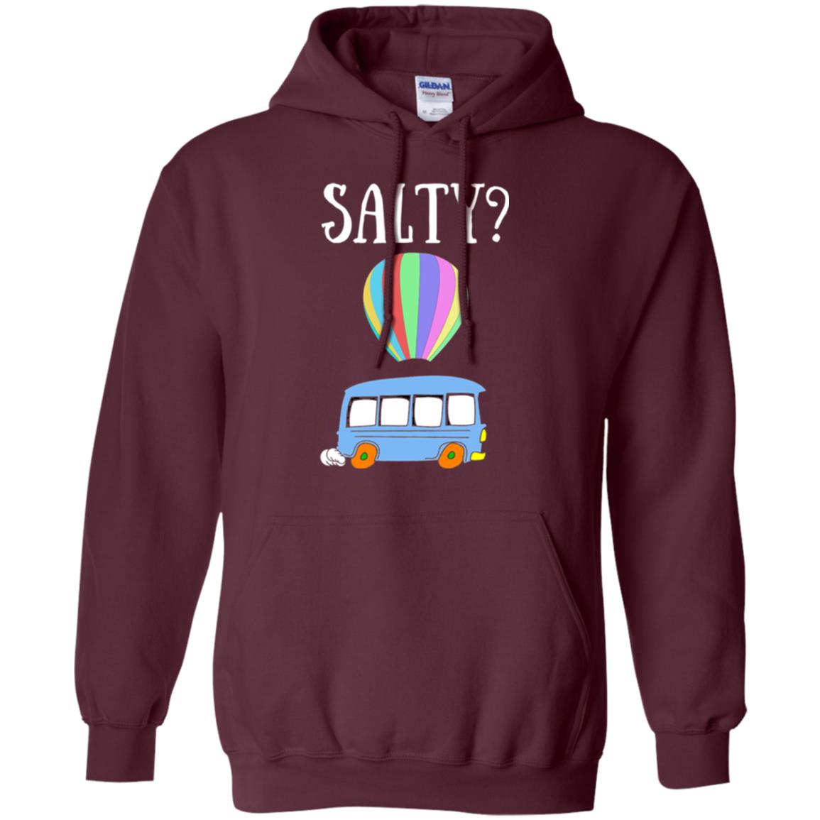 Salty Humorous Parody T-shirt Maroon