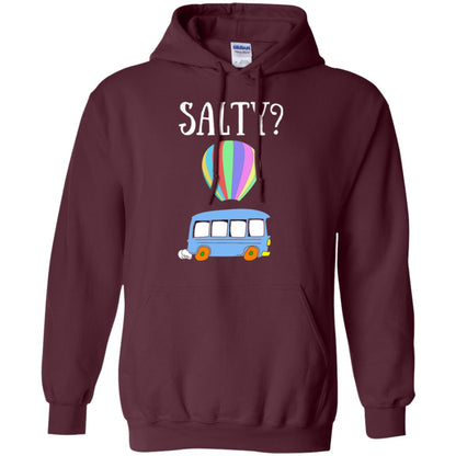 Salty Humorous Parody T-shirt Maroon