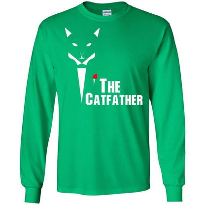 Cat Dad Lover T-shirt The Catfather T-shirt Irish Green