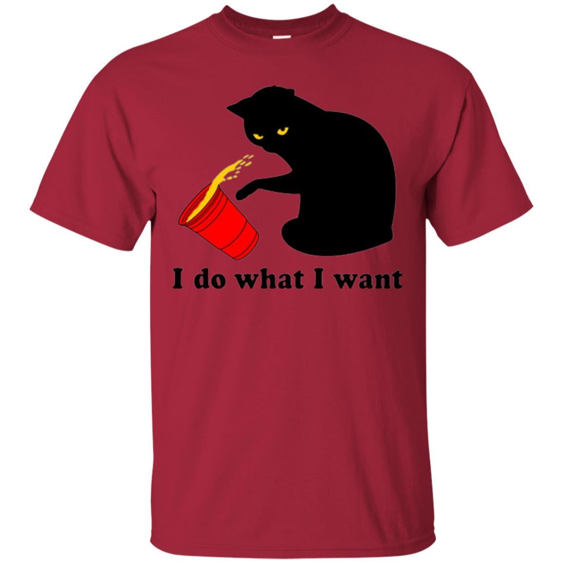 Cat Lover T-shirt I Do What I Want Cardinal