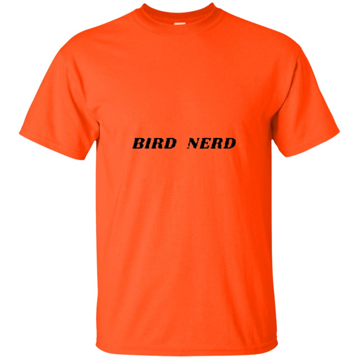 Bird Nerd Bird Watching T-shirt Orange