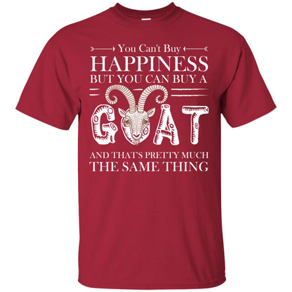 You Can_t Buy Happiness But You Can Buy A Goat Funny Goat Gift Shirt Cardinal