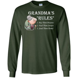 Grandma's Rules Send Them Home Grandmom Shirt