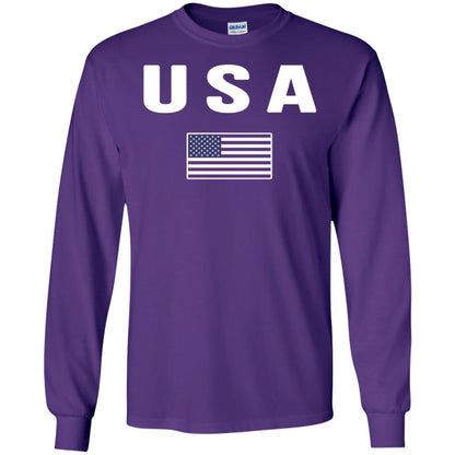Usa T-shirt America United States Purple