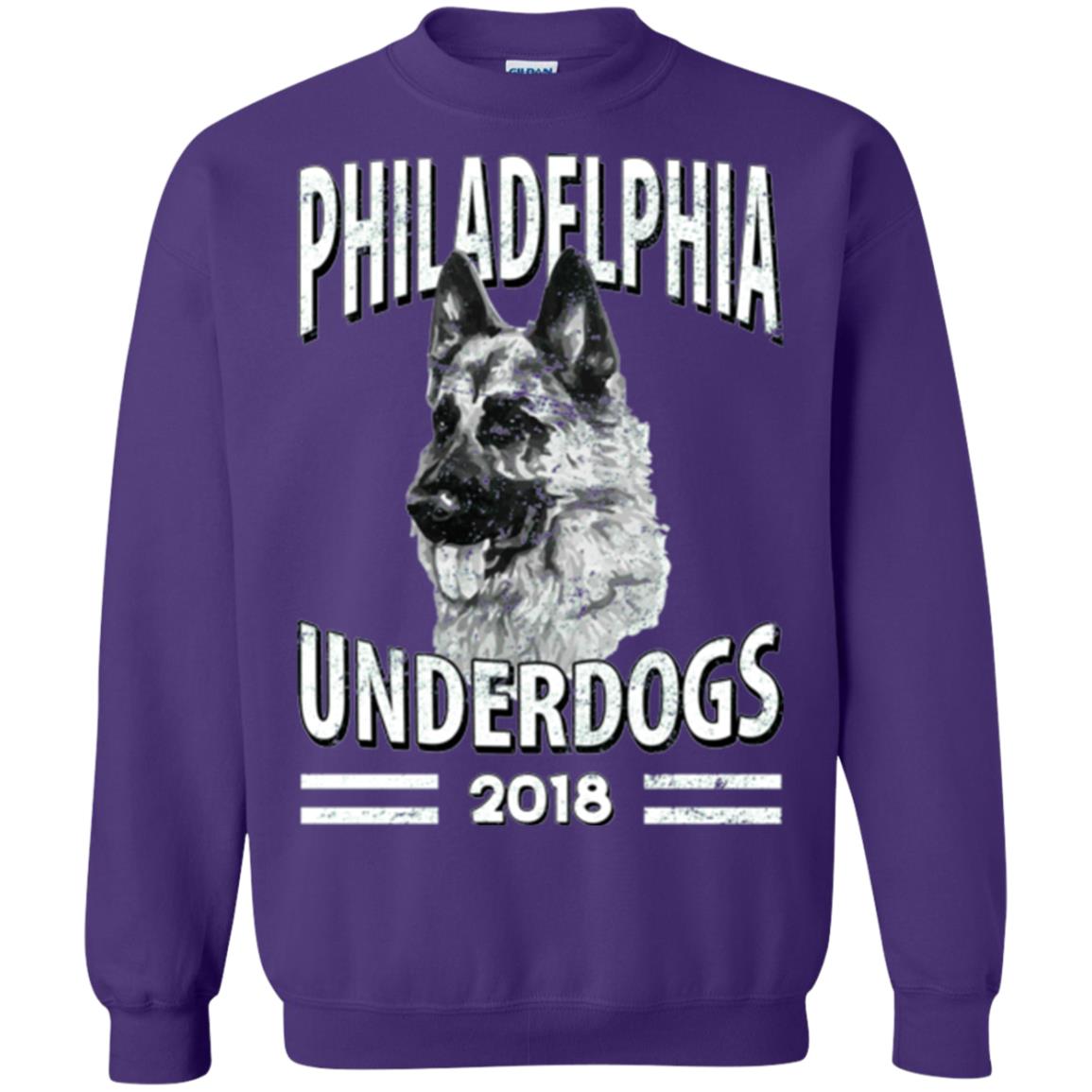 Dog Lover T-shirt Philadelphia Underdogs 2018 T-shirt Purple