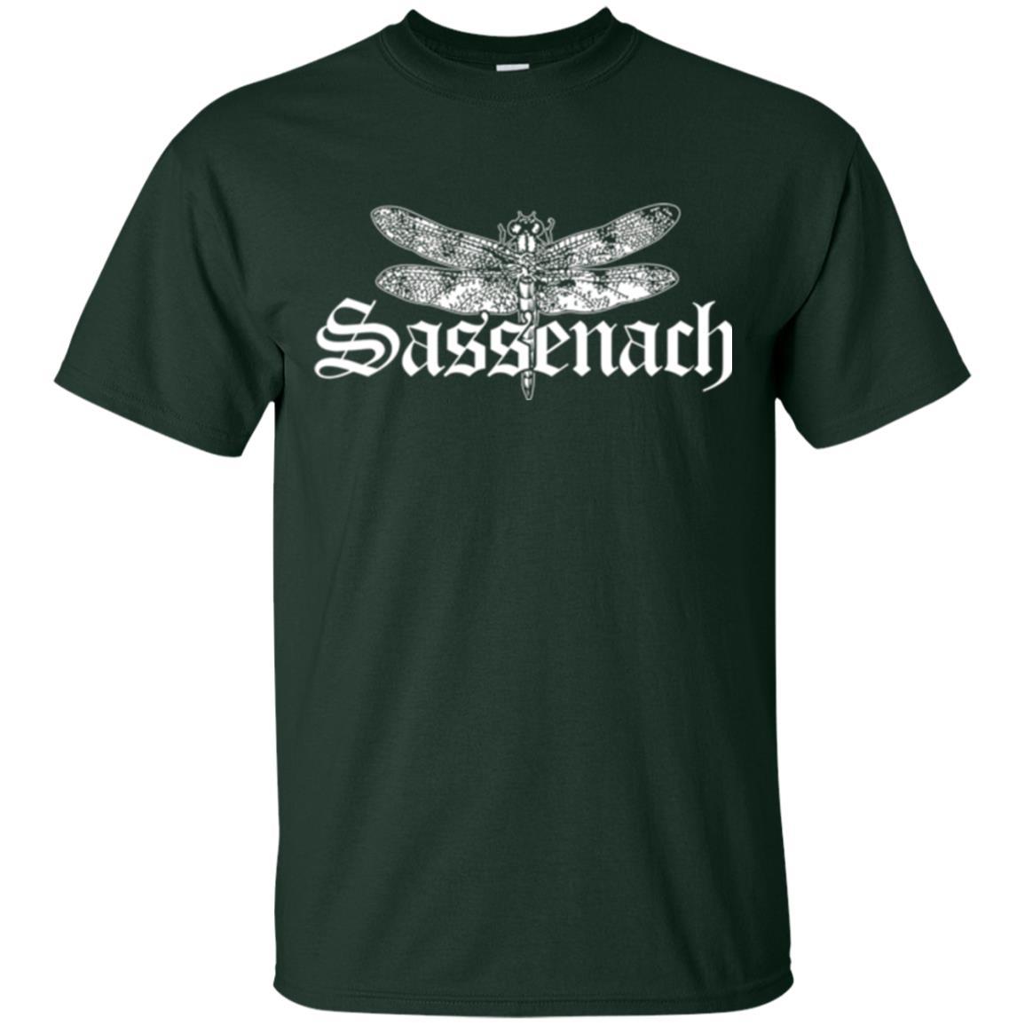 Outlander T-shirt Dragonfly Sassenach T-shirt Forest Green