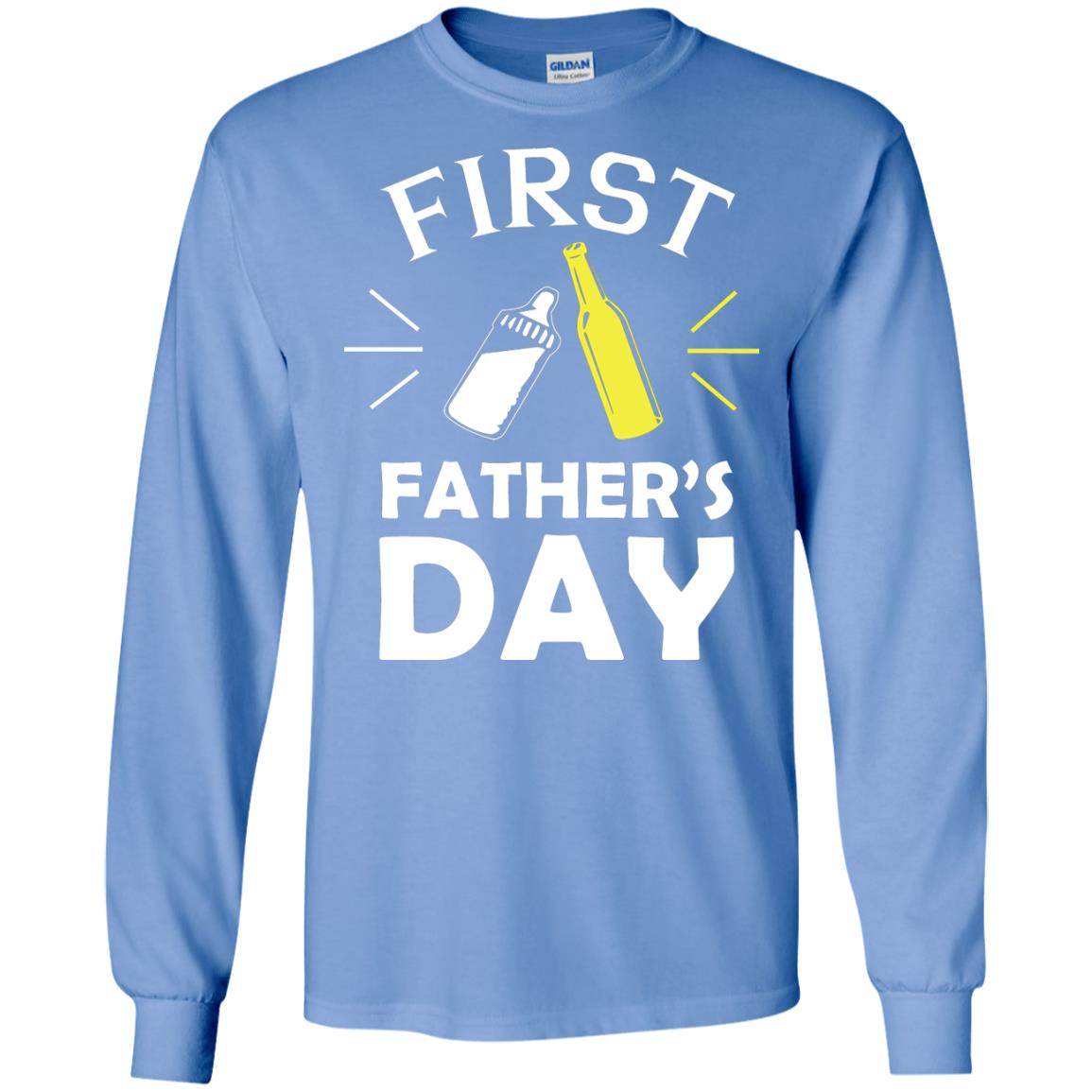 First Father's Day Shirt Carolina Blue