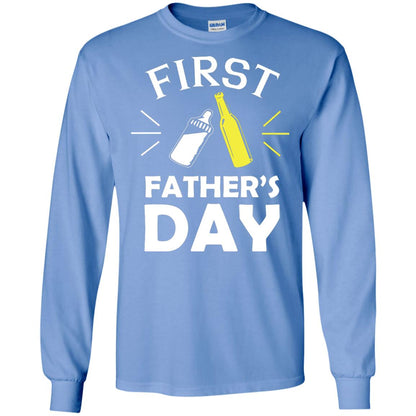 First Father's Day Shirt Carolina Blue
