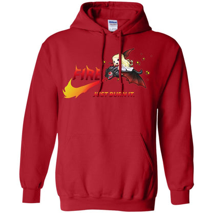 Fire Just Burn It Dany Drogon T-shirt Red