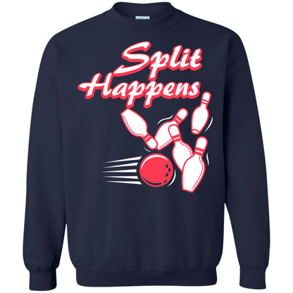 Bowling Lover T-shirt Split Happens Navy