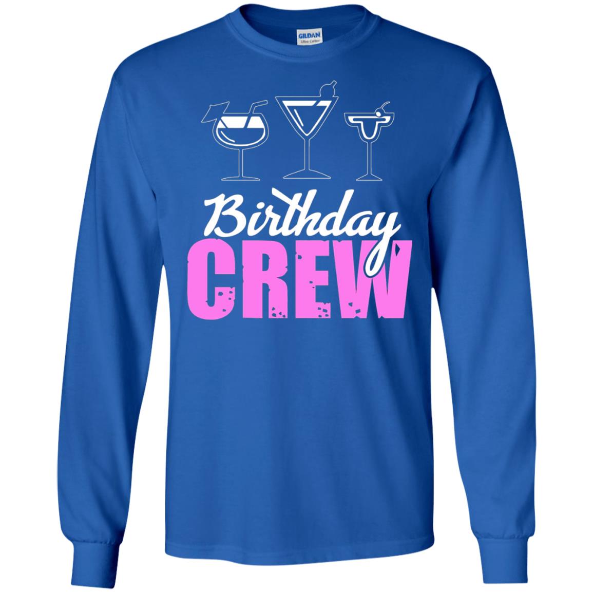 Birthday Crew Funny Girls Birthday Squad T-shirt Royal