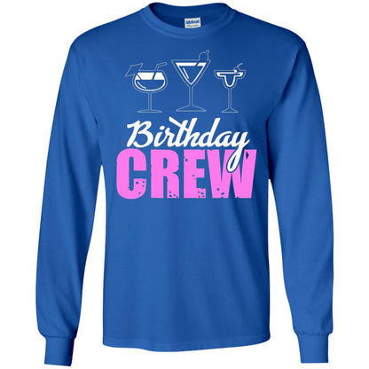 Birthday Crew Funny Girls Birthday Squad T-shirt Royal