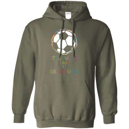 Soccer T-shirt Teamwork Makes The Dreamwork Military Green