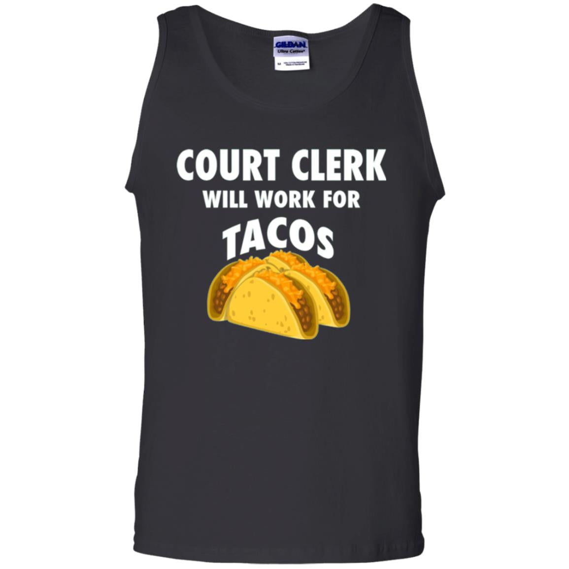 Court Clerk Will Work For Tacos T-shirt Black