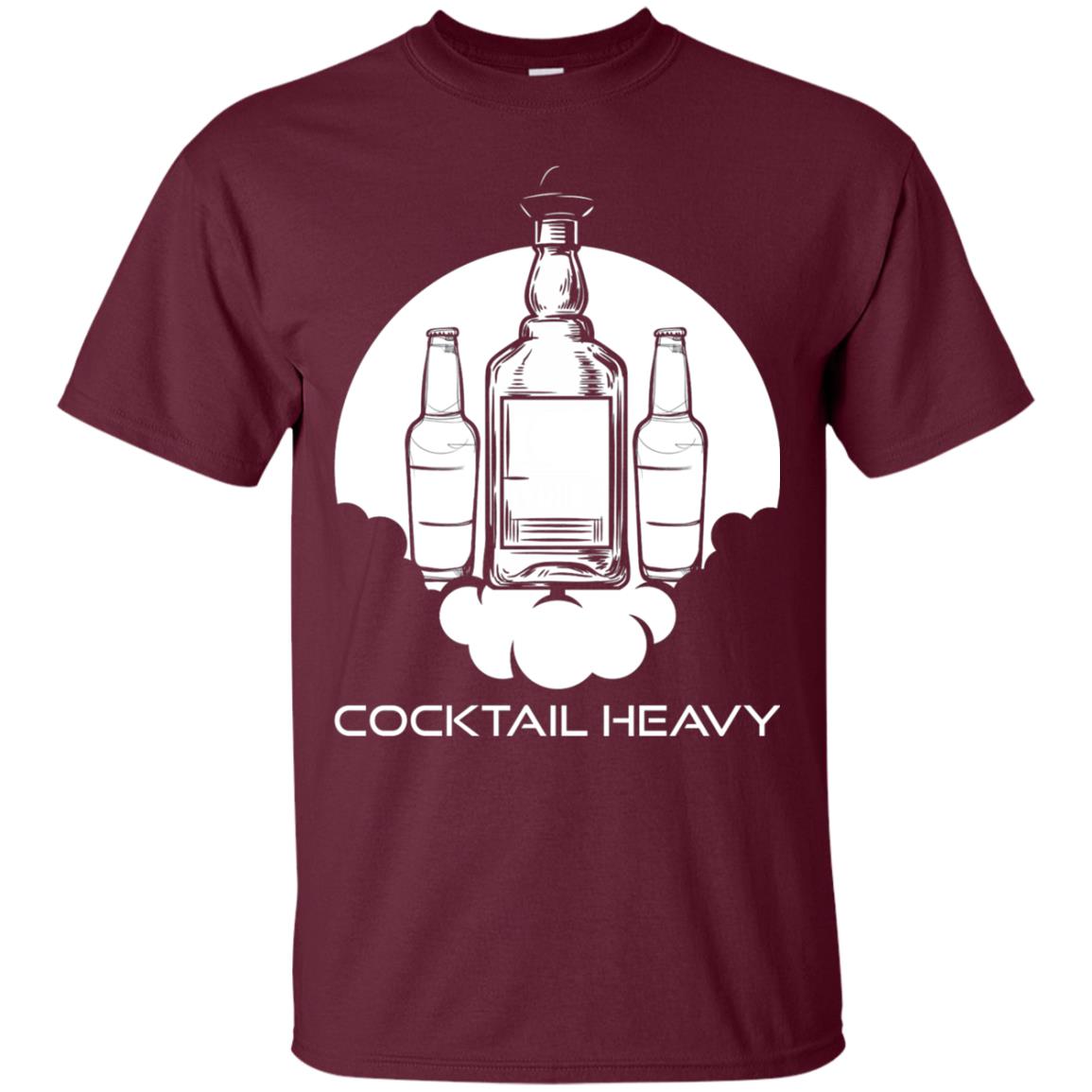 Cocktail Heavy T-shirt Maroon