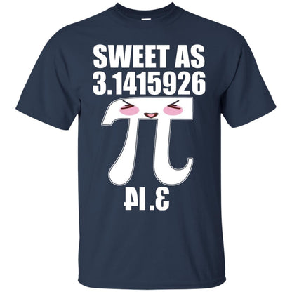 Pi Day Sweet As Pie Funny Geek Mathematics Day Tshirt Navy